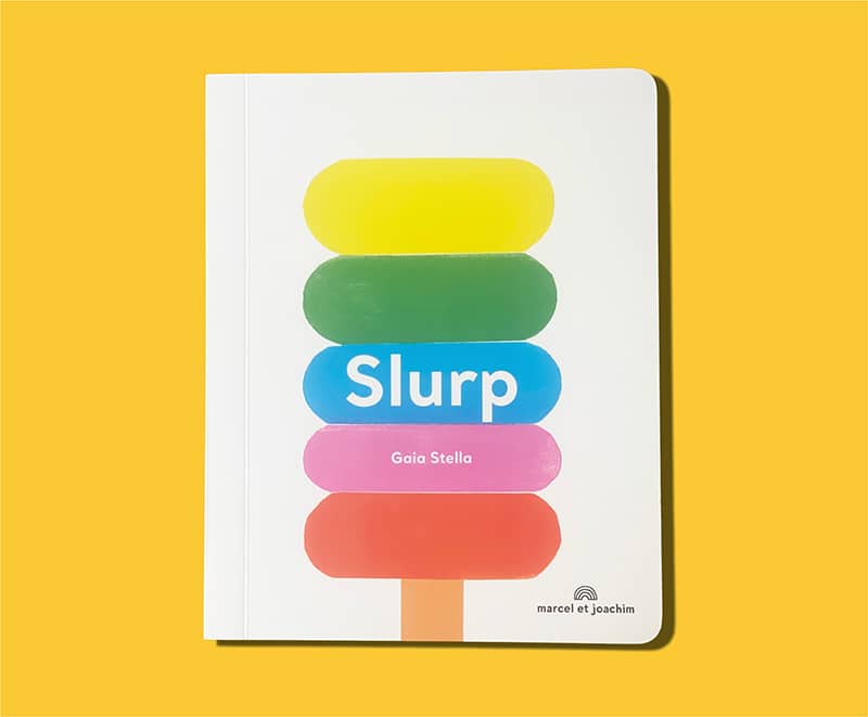 Livre cartonné enfant jeu Slurp