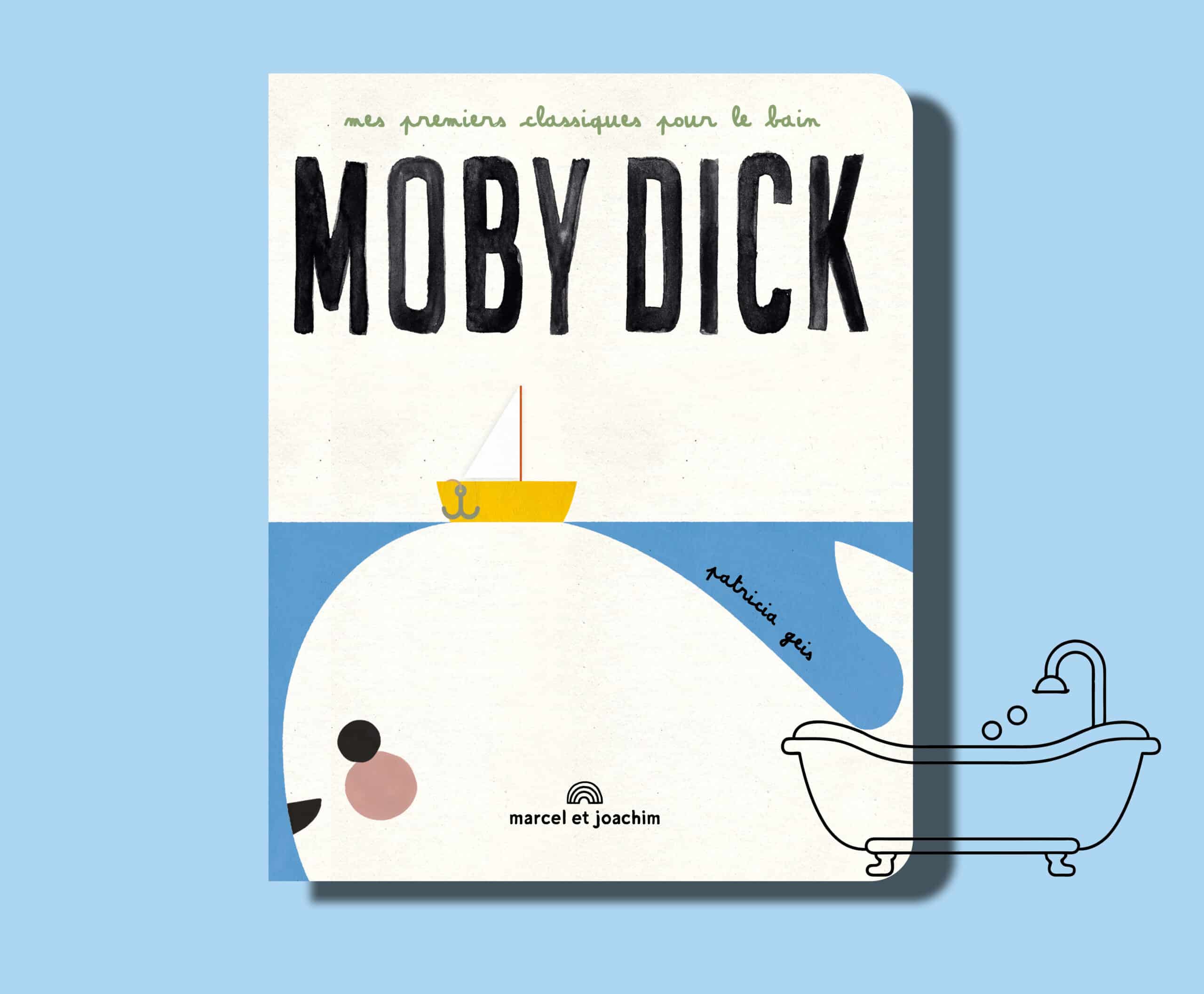 Livre de bain moby dick marcel et joachim livre bébé